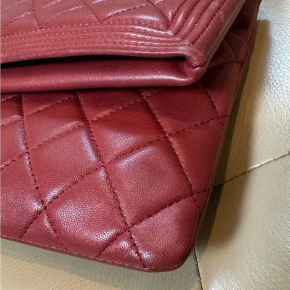 Sold ❌ Chanel Le Boy soft fold over CC clutch bag lambskin - Picture 9 of 13
